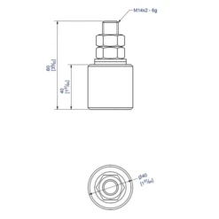 Guide Olive Sans Platine Diamètre 40 Mm M14 : Mantion 23040