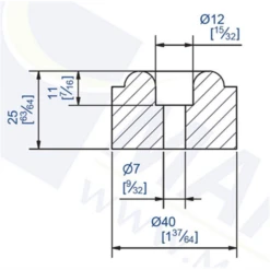 Butée Amortisseur Diamètre 40 Mm : Mantion 2692 3660720011143