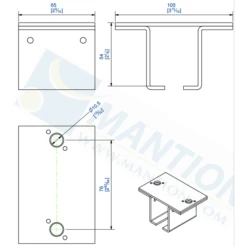 Support Enveloppant Au Plafond Mantion 5144