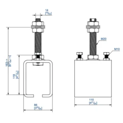 Manchon Support Tige Longue Mantion 8578ML 3660720013901