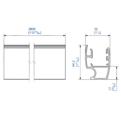 Poignée Mantion Picostar 18 - Alu Anodisé - 280 Cm - Lot De 2 -Magasin D'Outils Pour La Maison Élégant mantion2