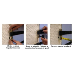 Gabarit Perçage Pose Gonds Volet Portail Diamètre 14mm Acier -Magasin D'Outils Pour La Maison Élégant mise en oeuvre gabarit