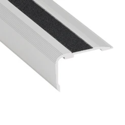 Nez De Marche Adhésif à Bord Sifflet - Alu Incolore Et Bande Noire