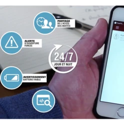 Boîte Clés Murale Sécurisée Master Lock 5441EURD Bluetooth Access Smart -Magasin D'Outils Pour La Maison Élégant notification alerte boite a