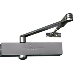 Ferme-porte Groom GR150 2-4 Pignon Et Crémaillère Bras à Compas Argent