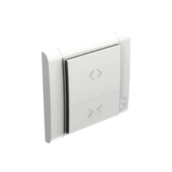 Interrupteur Radio Programmable à 2 Poussoirs Pour Portes Et Volets - Blanc - Mantion