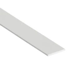 Méplat Pvc Blanc 50 X 2 Mm Longueur 2.75 M : Romus 2774