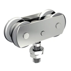 Monture Pivotante Réglable En Hauteur Galets Delrin Vis M10 Force 40 Kgs Mantion 0633D - Lot De 2