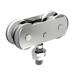 Monture Pivotante Galets Delrin Vis M12 Force 75kg Mantion 0653D - Lot De 2