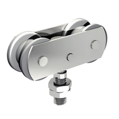 Monture Pivotante Réglable Mantion 2 Galets Acier Sur Cage à Rouleaux - Lot De 2