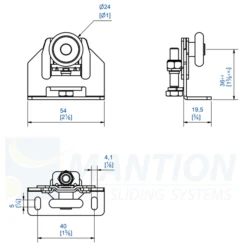 Monture Sur Chant Mantion Tubel Pour Porte De Placard - 30 Kg Max -Magasin D'Outils Pour La Maison Élégant p255993 pic1