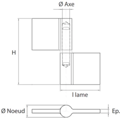 Paumelle Grille Profilée Lame Longue Acier Brut Bague Laiton 120 Mm -Magasin D'Outils Pour La Maison Élégant paumelle 4