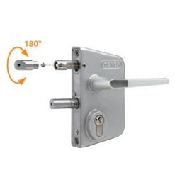 Serrure Réversible Pour Portail Battant - Pêne Demi-tour -Magasin D'Outils Pour La Maison Élégant pene reversible 2