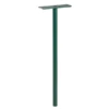 Pied Boîte Lettres Individuelle Piquet Rond Acier Ø 45 Mm 1,10 M Vert -Magasin D'Outils Pour La Maison Élégant piquet boite aux lettres cylindrique 1100 x 45 mm platine amovible acier vert