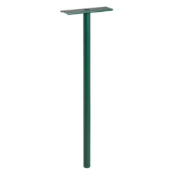 Pied Boîte Lettres Individuelle Piquet Rond Acier Ø 45 Mm 1,10 M Vert