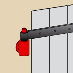 Gond Polygond à Sceller Torbel Inox 316L Et Axe En Laiton Diamètre 14 Mm