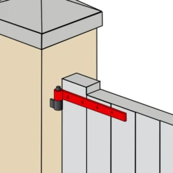 Penture Droite Percée Acier Blanc Torbel Gond 16 Mm Longueur 1000 Mm