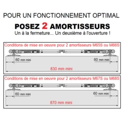 Garniture Pour Porte Coulissante Mantion SAF SAF10-80 De 10 à 80 Kg -Magasin D'Outils Pour La Maison Élégant pose amortisseur