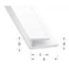 Profilé De Finition Pour Panneaux En PVC Blanc - épaisseur 3.5 Mm - Longueur 1 Mètre CQFD 2002-8204