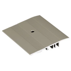 Rampe D'accès Percée Romus 2625 - Alu Titane - Hauteur 10,5 à 15 Mm Largeur 80 Mm Longueur 2,7 M