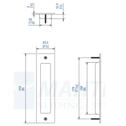 Poignée Cuvette Mantion RD-11B Pour Roc Design - Noir -Magasin D'Outils Pour La Maison Élégant rd11b2