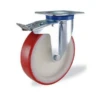 Roulette à Platine Pivotante Avec Frein - 125 Mm - 200 Kg -Magasin D'Outils Pour La Maison Élégant roue pivotante frein