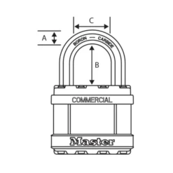 Master Lock Cadenas Excell Professionnel - MasterLock - Acier Laminé Inoxydable -Magasin D'Outils Pour La Maison Élégant sans titre 1 120
