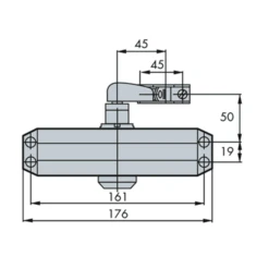 Ferme Porte - GR101 Groom - Pour Porte Standard Jusqu'à 60kg - Blanc -Magasin D'Outils Pour La Maison Élégant sans titre 1 127