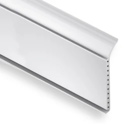 Plinthe En PVC Cellulaire Blanc - Hauteur 60 Mm - Longueur 1 M 2131-04