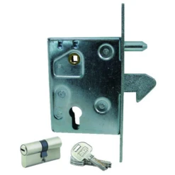 Serrure à Crochet Cylindre Axe De 60 Mm Carré De 8 Mm Mantion 0954 - Lot De 2