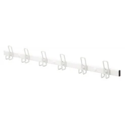 Porte Manteau Avec 10 Patères Longueur 145 Cm Coloris Blanc Mottez B230CBC