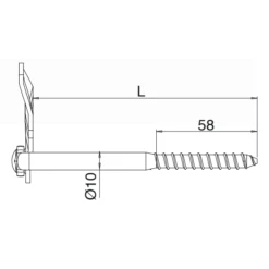 Tourniquet Marseillais à Visser Torbel - Acier Zingué Blanc 180 Mm