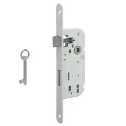 Serrure à Encastrer Thirard - Blanc - Axe 40 Mm - Entraxe 70 Mm