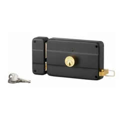Serrure Applique Double Cylindre Tirage Gauche 140mm Axe 70mm 3 Clés -Magasin D'Outils Pour La Maison Élégant serrure en applique thirard