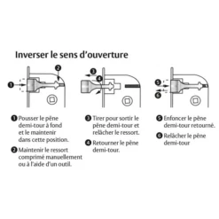 Serrure à Encastrer Réversible Pour Profil Européen Yale Blanche -Magasin D'Outils Pour La Maison Élégant serrure encastrer reversible profil europeen yale blanche axe 40mm avec gache 3