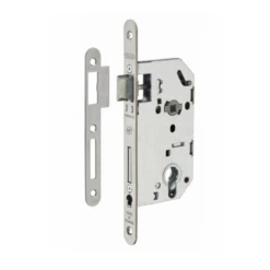 Boîtier Serrure Gâche Monomax NF Entraxe 70mm Carré 7mm Axe 50mm Inox