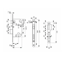 Boîtier Serrure Gâche Monomax NF Entraxe 70mm Carré 7mm Axe 50mm Inox -Magasin D'Outils Pour La Maison Élégant serrure et gache a encastrer monomax nf entraxe 70mm carre 7mm axe 50mm inox gris dimensions