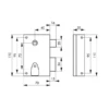Serrure Applique Verticale Pêne Dormant 1/2 Tour Thirard 450019 -Magasin D'Outils Pour La Maison Élégant serrure2 4