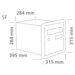 Passemur à Encastrer Haute Sécurité Channel Simple Face Blanc Ral 9016 : Decayeux 281 671
