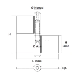 Paumelle Grille Soudée Nœuds Arrondis Acier Bague Laiton 120 Mm 75 Kg -Magasin D'Outils Pour La Maison Élégant soud 2