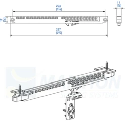 Système Amortisseur Mantion 66AFP20 Tubel Pour Porte De Placard