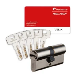 Cylindre Vachette Velix - Nickelé - 5 Clés - 30 X 30 Mm -Magasin D'Outils Pour La Maison Élégant velix5 1