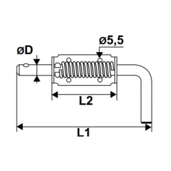 Verrou à Ressort Torbel En Inox 316L Brossé Pour Volet Et Portail 180 Mm -Magasin D'Outils Pour La Maison Élégant verrou 1