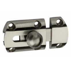 Verrou De Meuble Targette Alliage Nickelé - Longueur 45 Mm