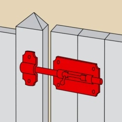 Verrou Box Bouton Poire Gâche Ø 10mm 65mm Acier Zingué Blanc Qualité -Magasin D'Outils Pour La Maison Élégant verrou box poire zhq 1