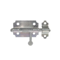 Verrou Box Bouton Poire Gâche Ø 10mm 65mm Acier Zingué Blanc Qualité