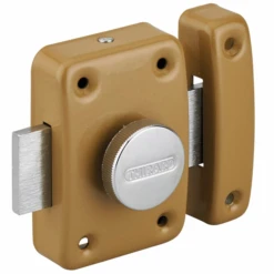 Verrou De Sûreté à Bouton Et Cylindre Thirard Trident - 80 X 55 Mm