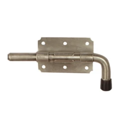 Verrou Pistolet Box Ø 10 Mm Longueur 65 Mm Inox 316L Brossée Avec Gâche